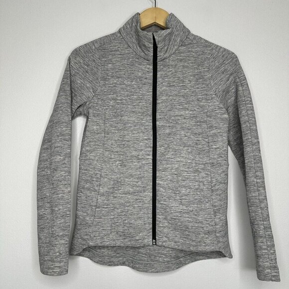 Lululemon Going Places Jacket Full Zip Size 2 Gray Long Sleeve Pockets - Picture 1 of 10